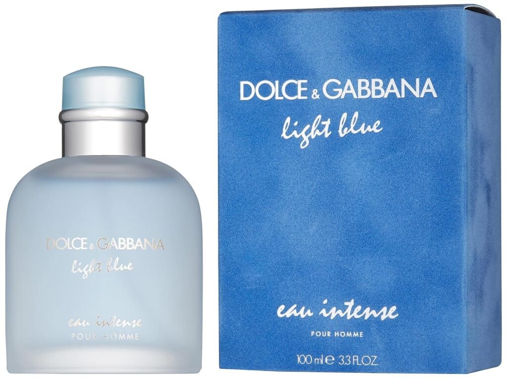 Dolce  Gabbana Light Blue Eau Intense for Men Eau De Parfum Spray, 6.7 Ounce