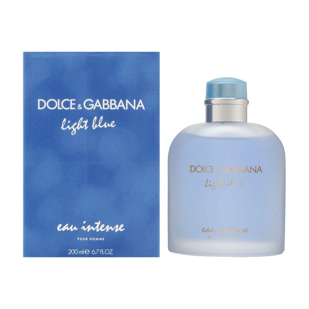 Dolce  Gabbana Light Blue Eau Intense for Men Eau De Parfum Spray, 6.7 Ounce