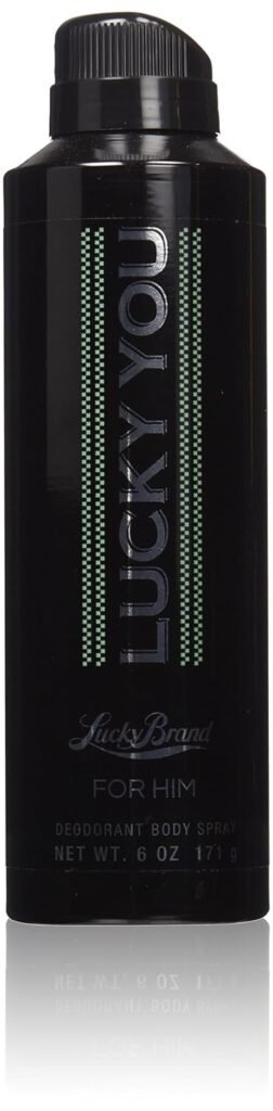 Lucky Brand, Lucky You Mens Cologne Fragrance Spray, Day or Night Casual Scent with Bamboo Stem Fragrance Notes, 6 Fl Oz